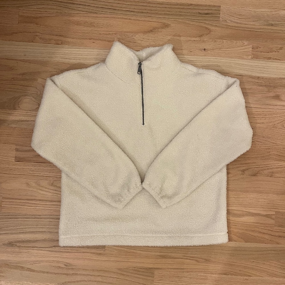 Plush sherpa quarter zip